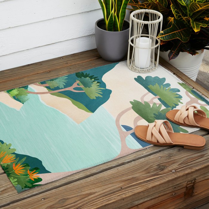 A Perfect Moment - Italian Coastal Landscape Outdoor Rug Gallery Image 2