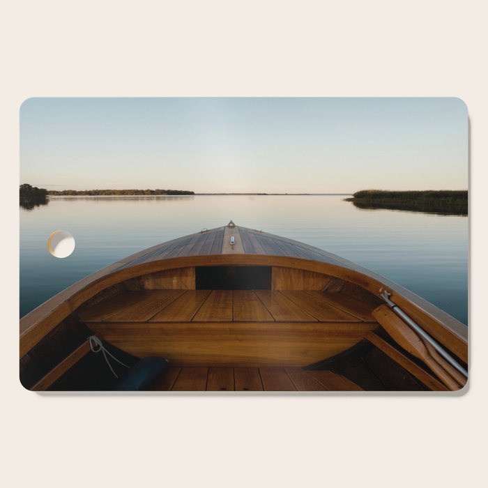 Summer Mornings On The Lake Cutting Board Gallery Image 1