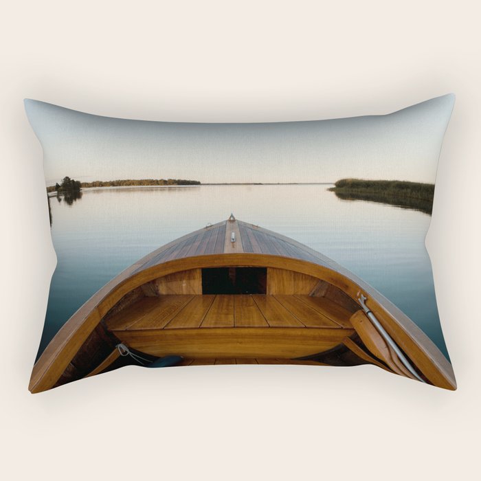 Summer Mornings On The Lake Rectangular Pillow Gallery Image 1