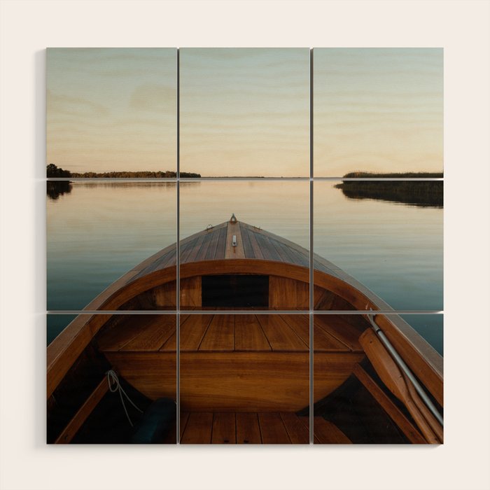 Summer Mornings On The Lake Wood Wall Art Gallery Image 1