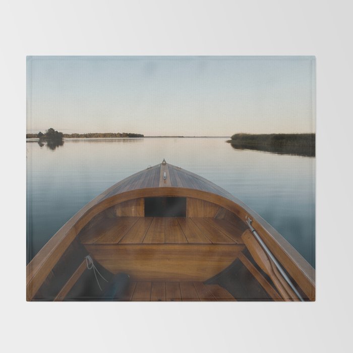 Summer Mornings On The Lake Throw Blanket Gallery Image 2