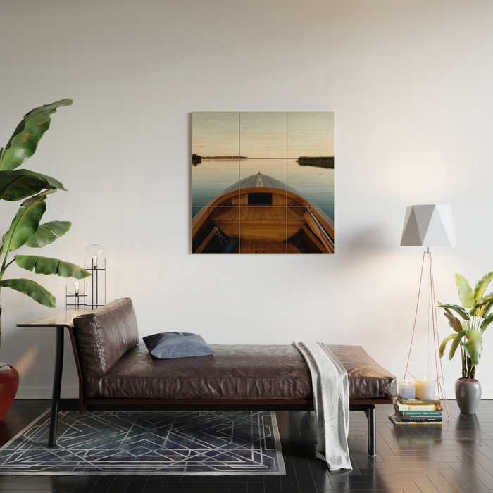 Summer Mornings On The Lake Wood Wall Art Gallery Image 2