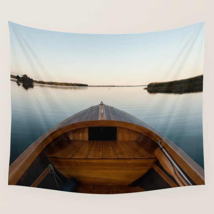 Summer Mornings On The Lake Wall Tapestry Gallery Image 4