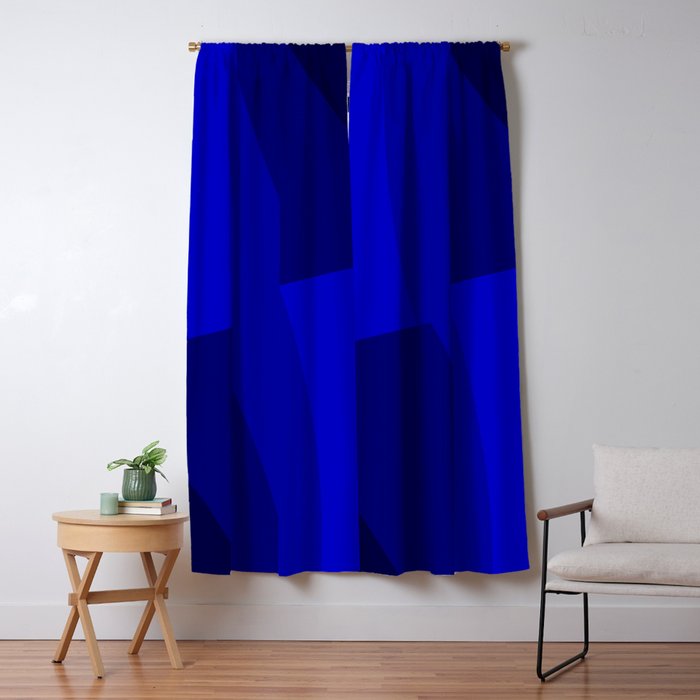 Just Blue #decor #society6 #buyart Window Curtain Gallery Image 5
