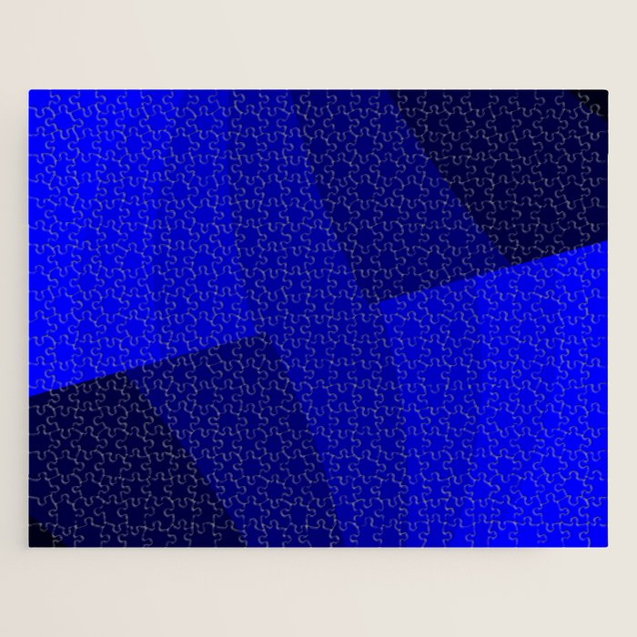 Just Blue #decor #society6 #buyart Jigsaw Puzzle Gallery Image 1