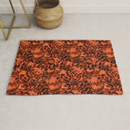 Mysterious Garden - black and orange Rug Gallery Image 1
