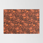 Mysterious Garden - black and orange Rug Gallery Image 2