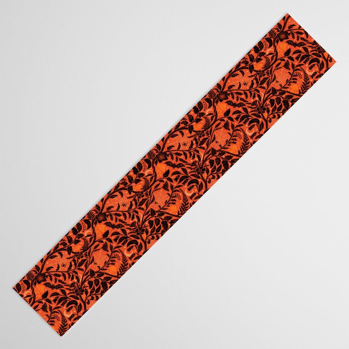 Mysterious Garden - black and orange Table Runner Gallery Image 3