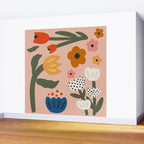 Flower Market Honolulu, Playful Naif Floral Print Wall Mural Gallery Image 2