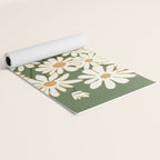 White Daisy Bouquets in Vase 3 Yoga Mat Gallery Image 2