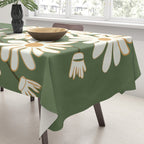 White Daisy Bouquets in Vase 3 Tablecloth Gallery Image 3