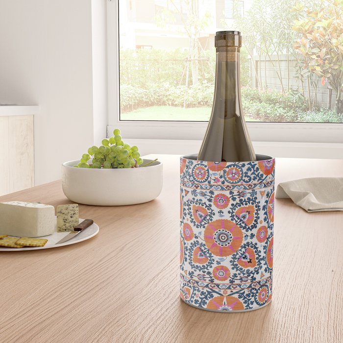Shakhrisyabz  Suzani  Antique Uzbekistan Print Wine Chiller Gallery Image 4