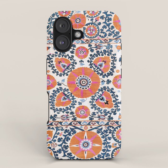 Shakhrisyabz  Suzani  Antique Uzbekistan Print iPhone Case Gallery Image 1