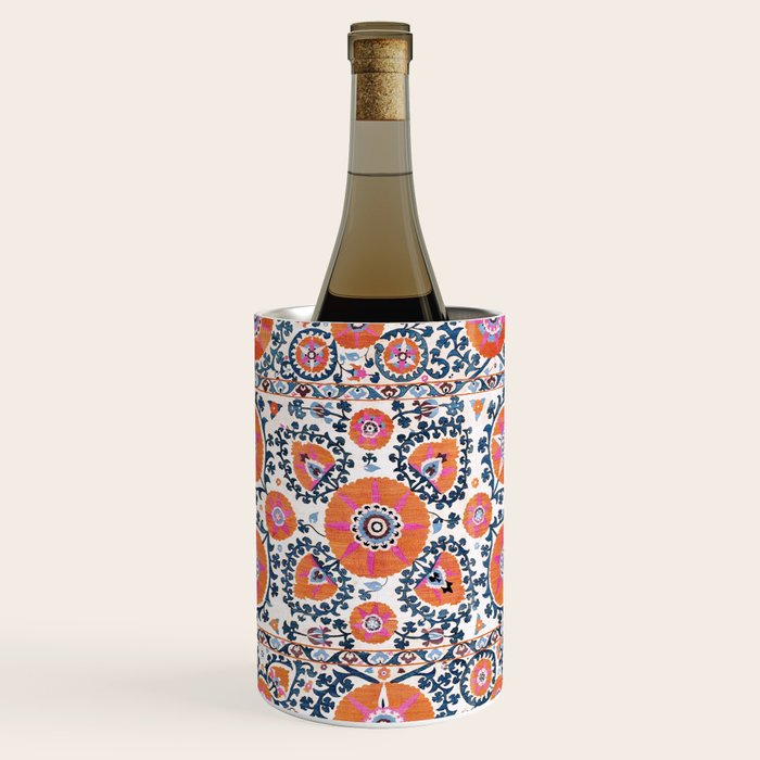 Shakhrisyabz  Suzani  Antique Uzbekistan Print Wine Chiller Gallery Image 1