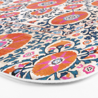 Shakhrisyabz  Suzani  Antique Uzbekistan Print Bath Mat Gallery Image 3