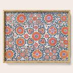 Shakhrisyabz  Suzani  Antique Uzbekistan Print Serving Tray Gallery Image 1