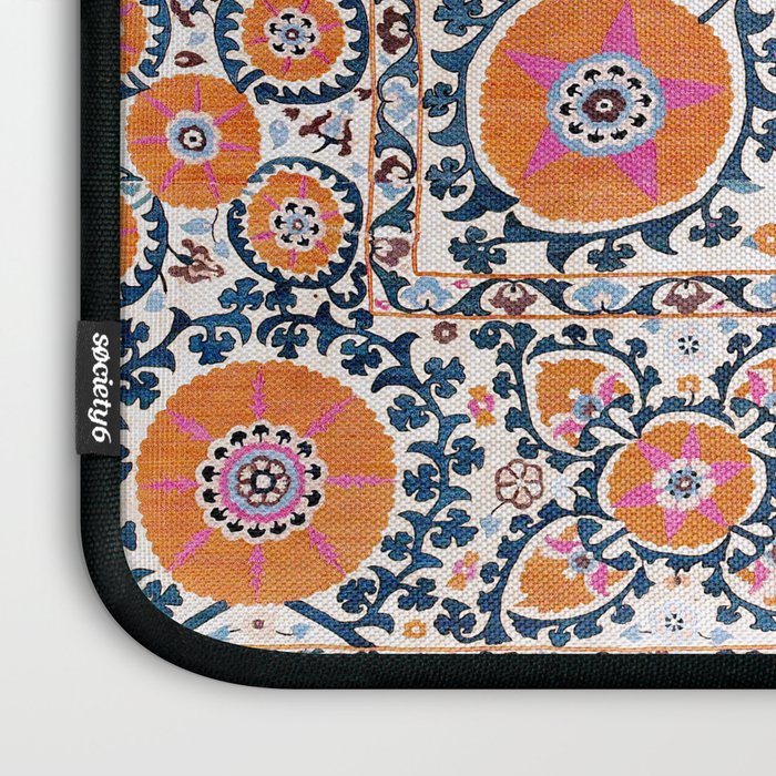 Shakhrisyabz  Suzani  Antique Uzbekistan Print Laptop Sleeve Gallery Image 3