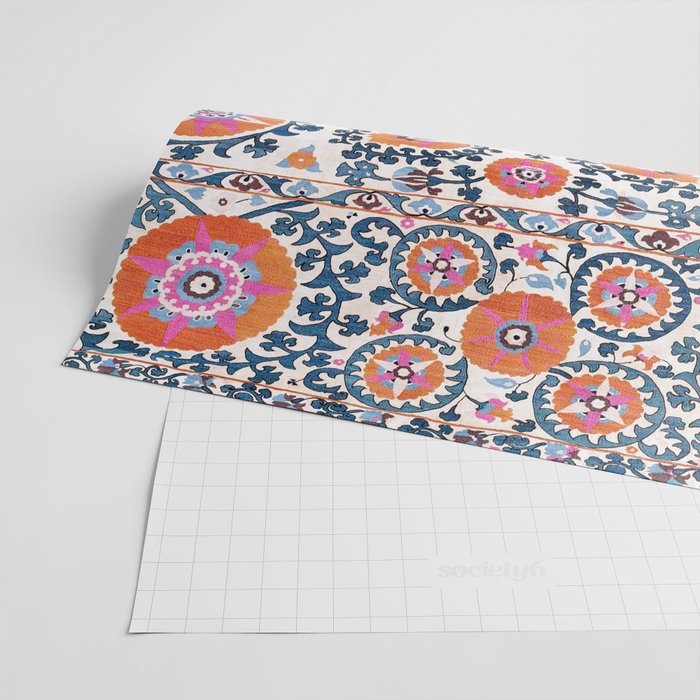 Shakhrisyabz  Suzani  Antique Uzbekistan Print Wrapping Paper Gallery Image 2