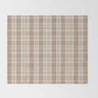 Plaid Prints, Brown and Beige Throw Blanket Gallery Image 2