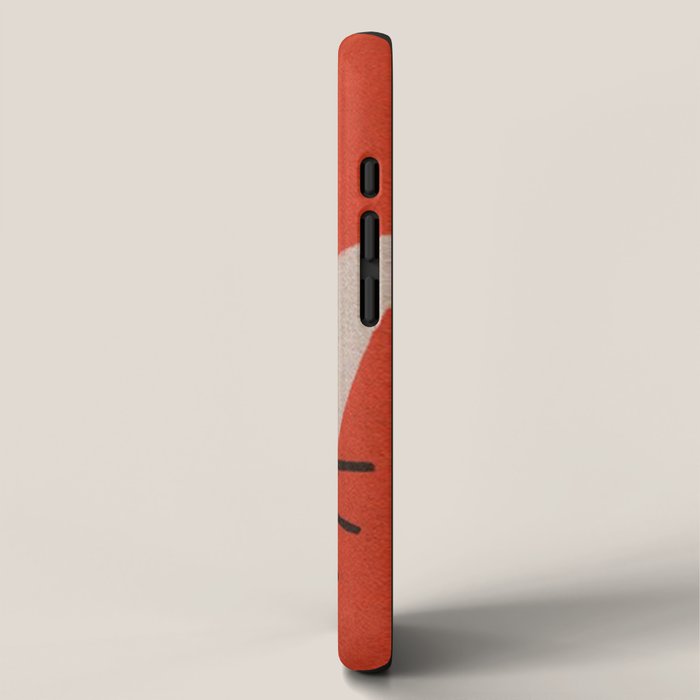 Retro White Cat Smoking a Pipe iPhone Case Gallery Image 2