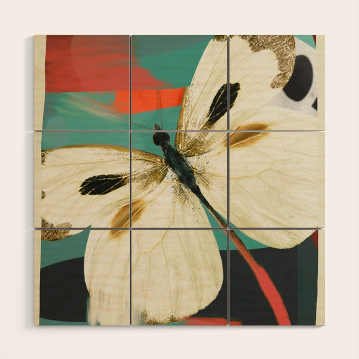 Butterfly Wood Wall Art Gallery Image 1