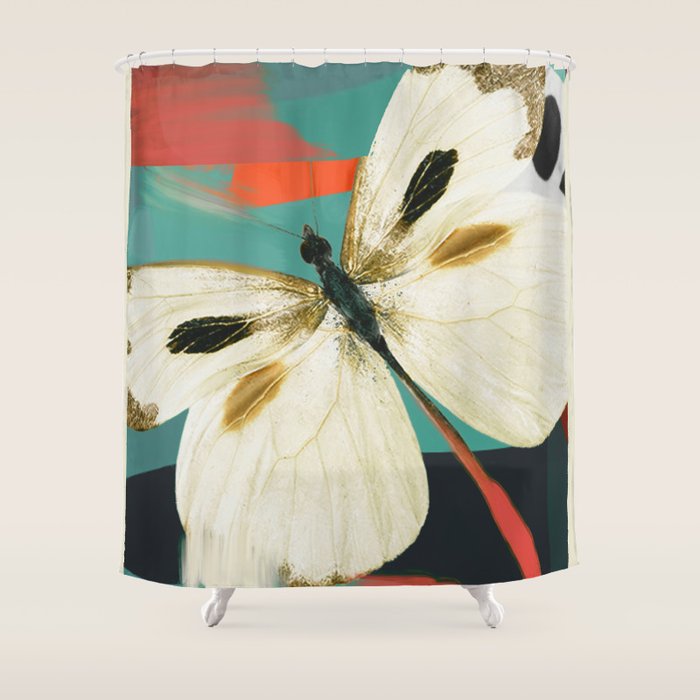 Butterfly Shower Curtain Gallery Image 1