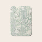 Jungle adventure soft sage green Bath Mat Gallery Image 1
