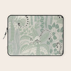 Jungle adventure soft sage green Laptop Sleeve Gallery Image 1
