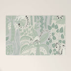 Jungle adventure soft sage green Welcome Mat Gallery Image 1