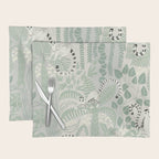 Jungle adventure soft sage green Placemat Gallery Image 1