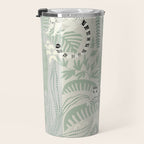 Jungle adventure soft sage green Travel Mug Gallery Image 3