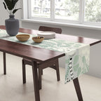 Jungle adventure soft sage green Table Runner Gallery Image 2
