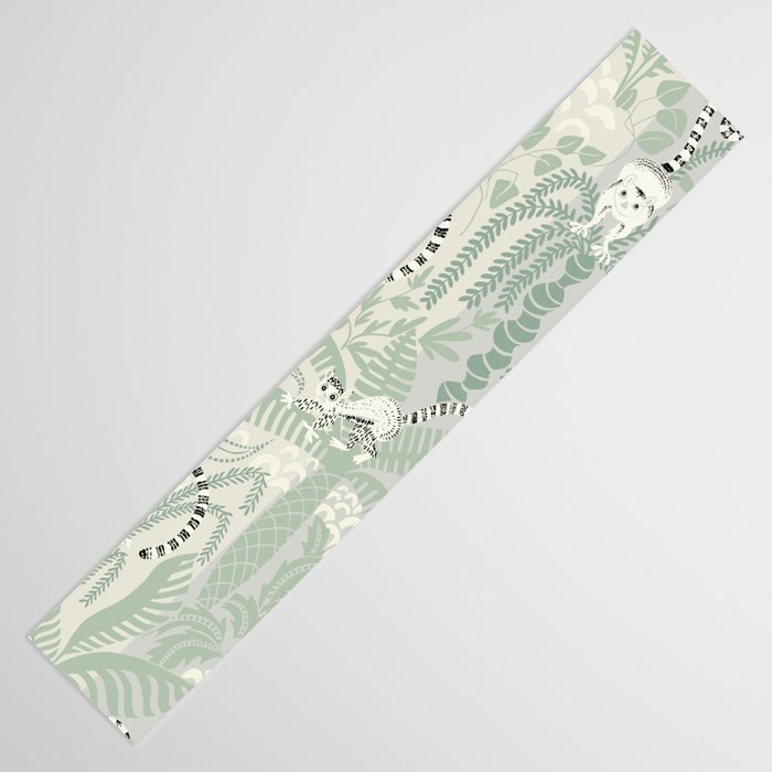 Jungle adventure soft sage green Table Runner Gallery Image 3