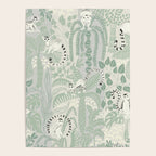 Jungle adventure soft sage green Poster Gallery Image 4