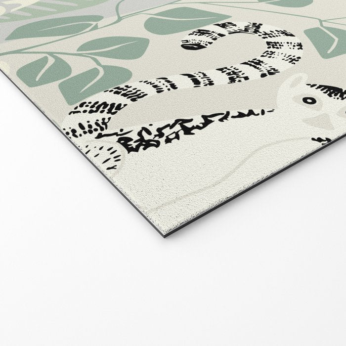 Jungle adventure soft sage green Welcome Mat Gallery Image 2