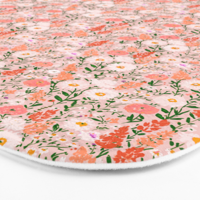 Late Summer Floral Bath Mat Gallery Image 3
