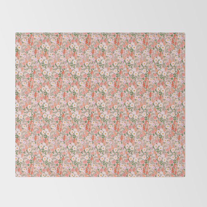 Late Summer Floral Throw Blanket Gallery Image 2