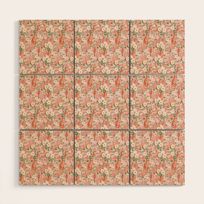 Late Summer Floral Wood Wall Art Gallery Image 1