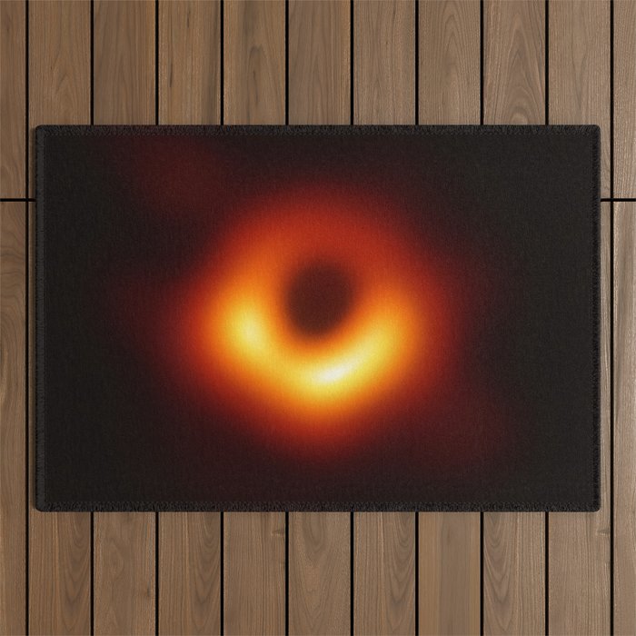 BLACK HOLE - First-Ever Image of a Black Hole Outdoor Rug Gallery Image 1