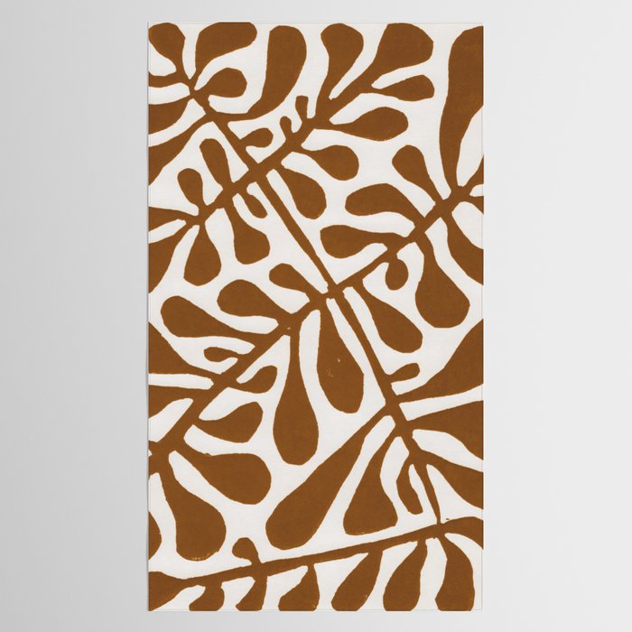 Linocut Plant #2 Tablecloth Gallery Image 2