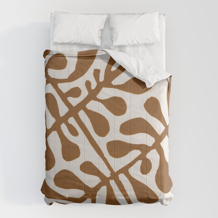 Linocut Plant #2 Comforter Gallery Image 6