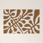 Linocut Plant #2 Welcome Mat Gallery Image 1