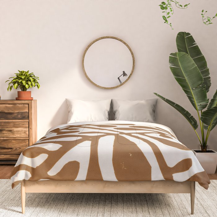 Linocut Plant #2 Comforter Gallery Image 3