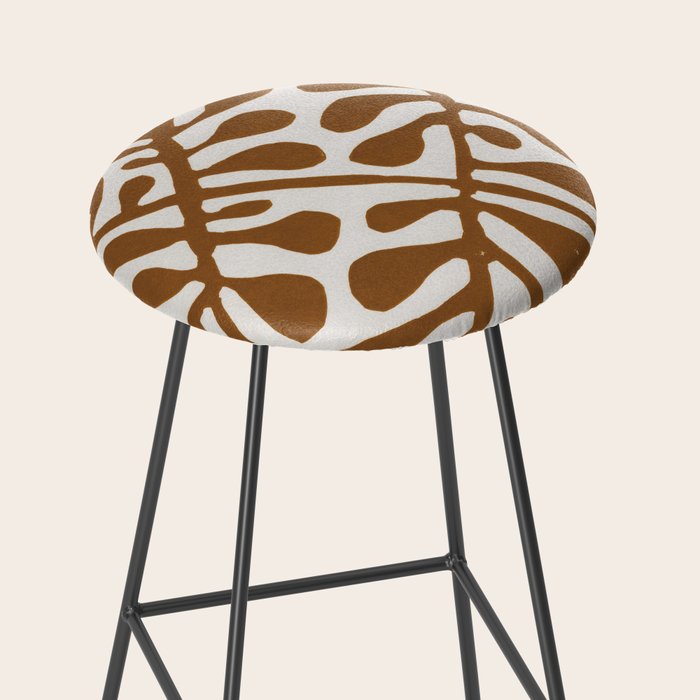 Linocut Plant #2 Stool Gallery Image 2