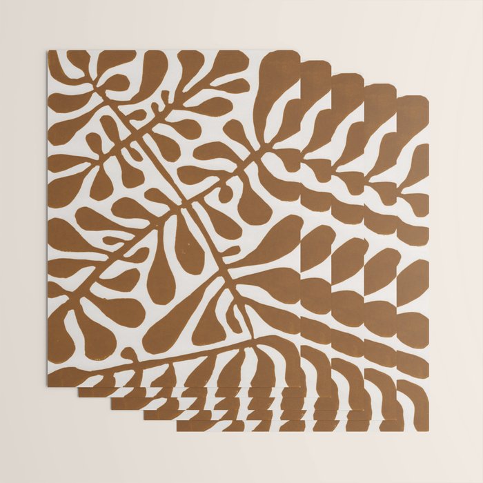 Linocut Plant #2 Wrapping Paper Gallery Image 3