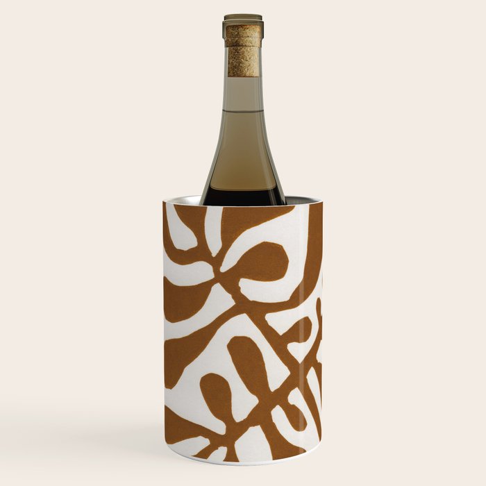 Linocut Plant #2 Wine Chiller Gallery Image 2