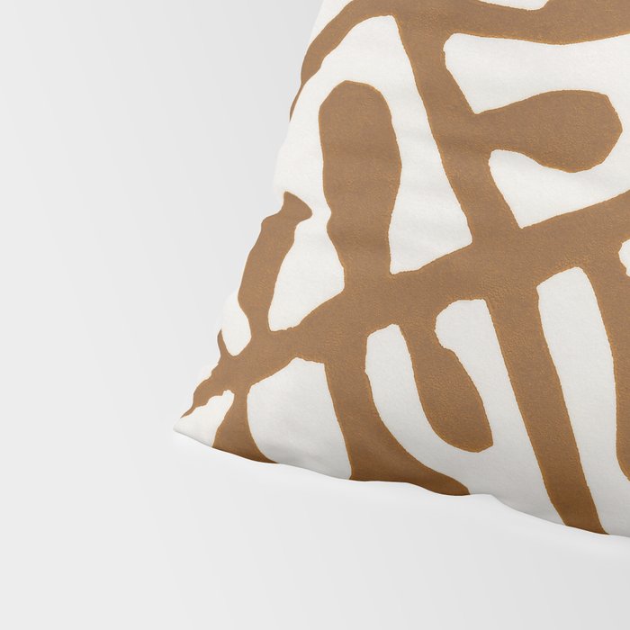 Linocut Plant #2 Pillow Sham Gallery Image 4