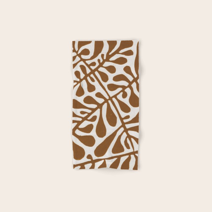 Linocut Plant #2 Bath Towel Gallery Image 1
