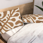 Linocut Plant #2 Pillow Sham Gallery Image 2
