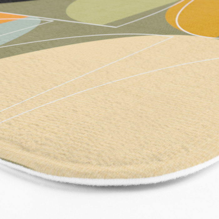 mid century geometric winter 4 Bath Mat Gallery Image 3